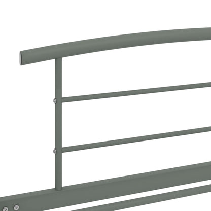 Bettgestell Grau Metall 90x200 cm - Pazzar.ch