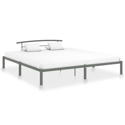 Bettgestell Grau Metall 180x200 cm - Pazzar.ch