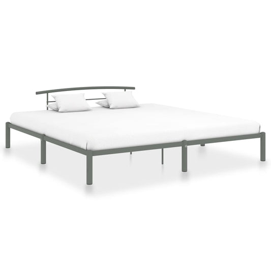 Bettgestell Grau Metall 180x200 cm - Pazzar.ch
