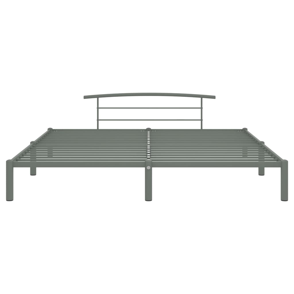 Bettgestell Grau Metall 180x200 cm - Pazzar.ch