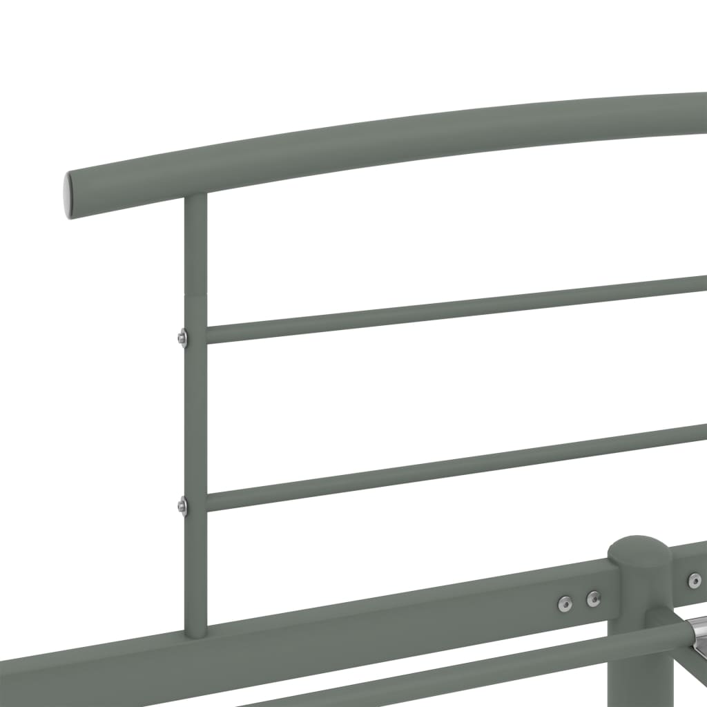 Bettgestell Grau Metall 180x200 cm - Pazzar.ch