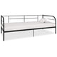 Tagesbett-Rahmen Schwarz Metall 90×200 cm