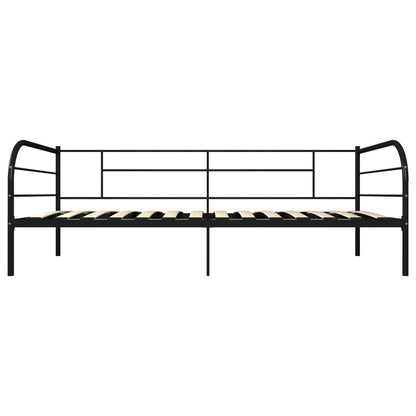 Tagesbett-Rahmen Schwarz Metall 90×200 cm - Pazzar.ch