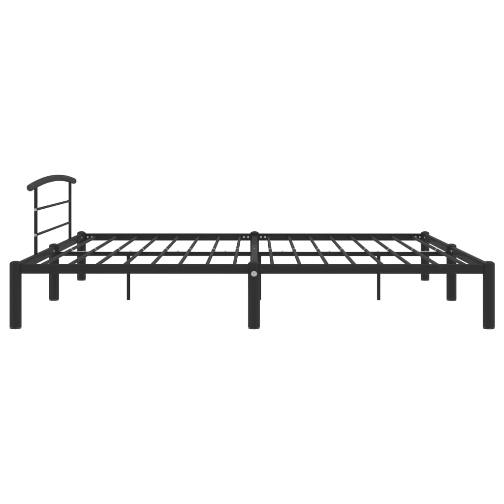 Bettgestell Schwarz Metall 200x200 cm - Pazzar.ch