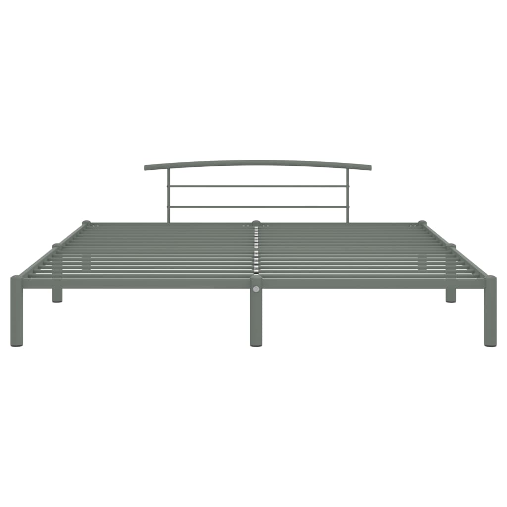 Bettgestell Grau Metall 200x200 cm