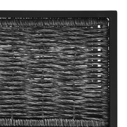 7-tlg. Garten-Lounge-Set mit Auflagen Poly Rattan Anthrazit - Pazzar.ch