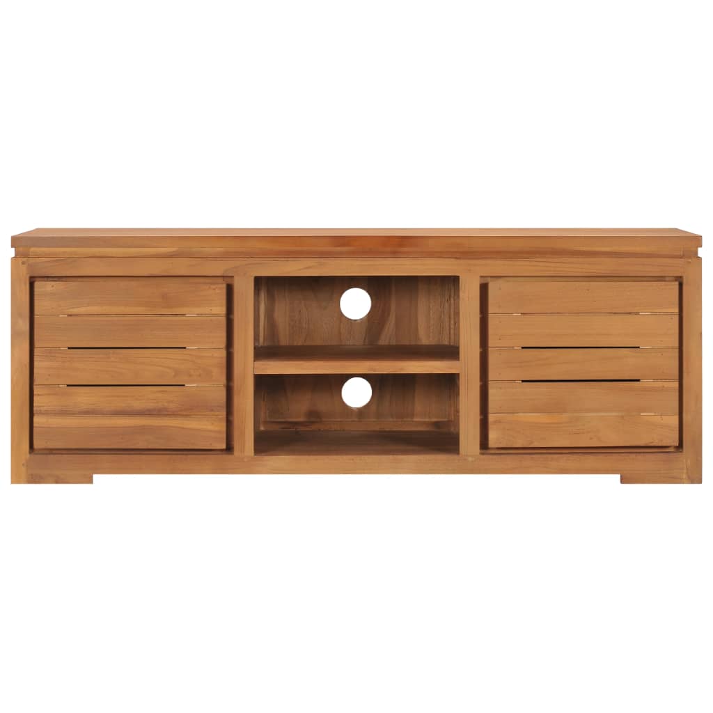 TV-Schrank 110 x 30 x 40 cm Teak Massivholz - Pazzar.ch