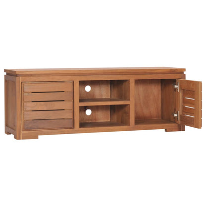 TV-Schrank 110 x 30 x 40 cm Teak Massivholz - Pazzar.ch
