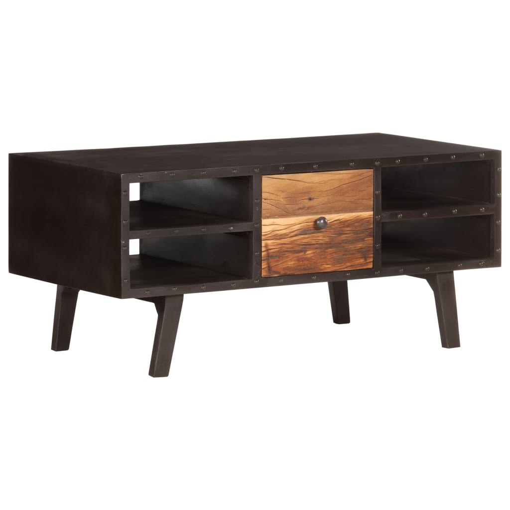 Couchtisch 100x50x45 cm Altholz Massiv - Pazzar.ch