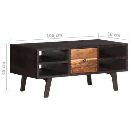 Couchtisch 100x50x45 cm Altholz Massiv - Pazzar.ch