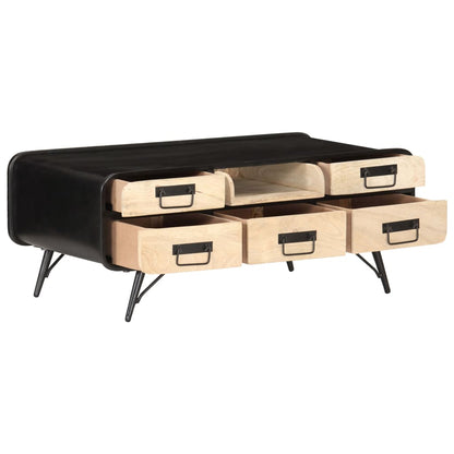 Couchtisch 100×50×40 cm Mango Massivholz - Pazzar.ch