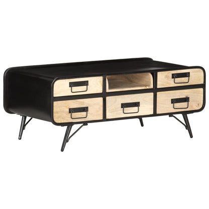 Couchtisch 100×50×40 cm Mango Massivholz - Pazzar.ch