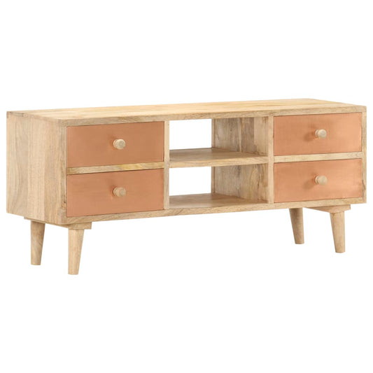TV-Schrank 110×30×45 cm Mango Massivholz - Pazzar.ch