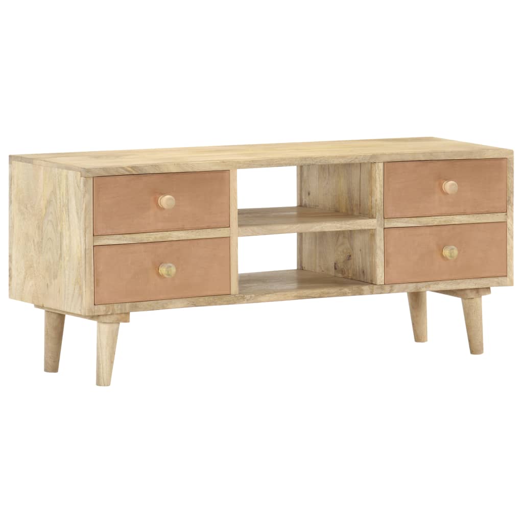 TV-Schrank 110×30×45 cm Mango Massivholz - Pazzar.ch
