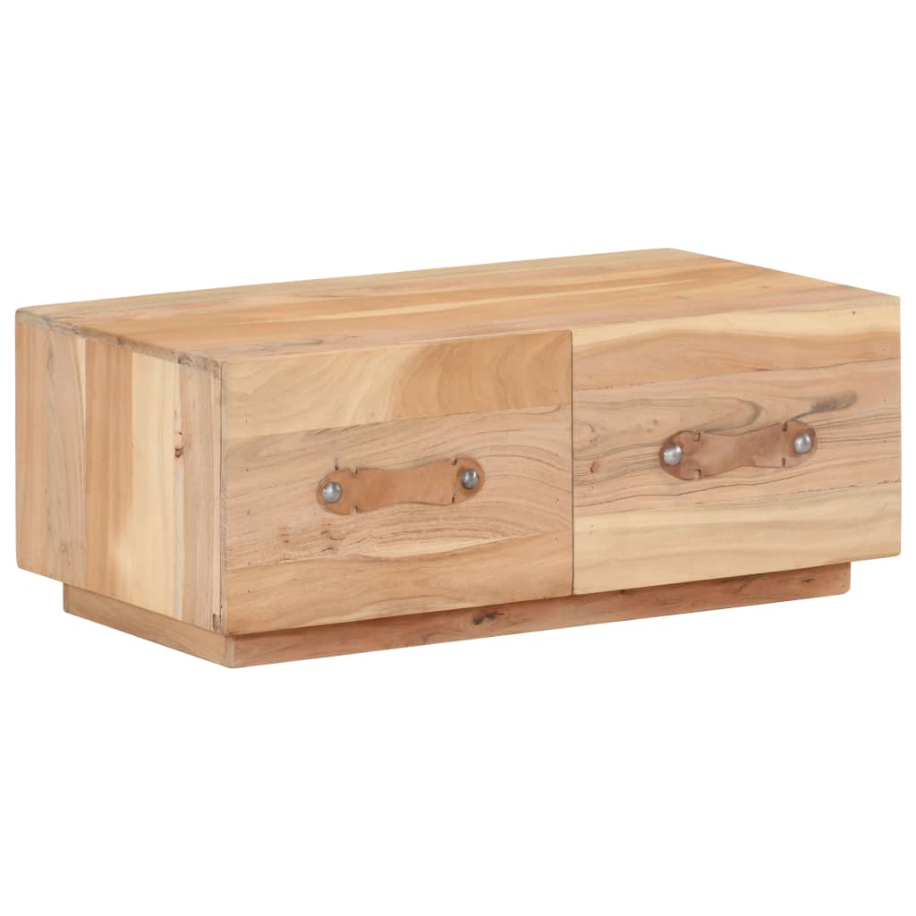 Couchtisch 90 x 50 x 35 cm Recyceltes Massivholz - Pazzar.ch