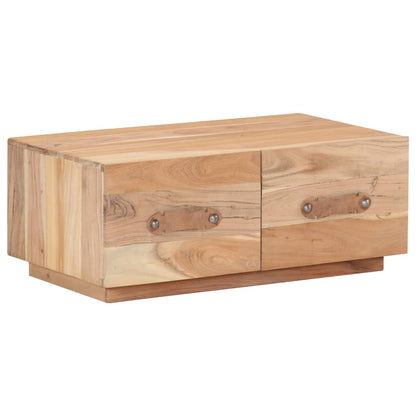 Couchtisch 90 x 50 x 35 cm Recyceltes Massivholz - Pazzar.ch