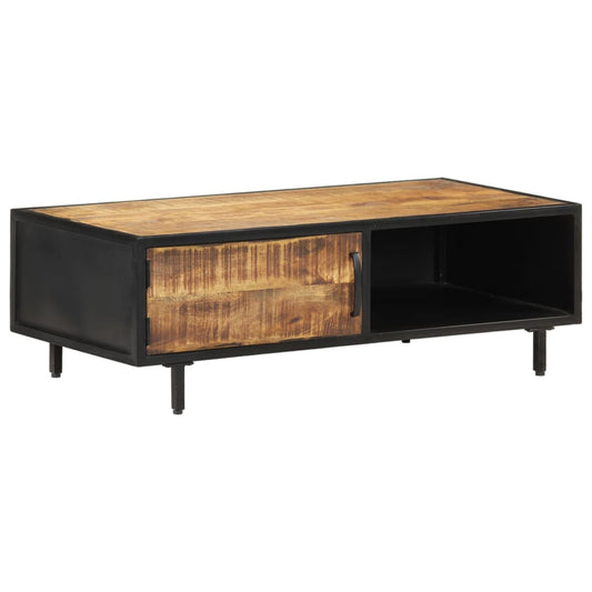 Couchtisch 105x50x35 cm Raues Mangoholz - Pazzar.ch