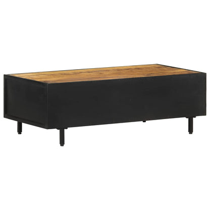Couchtisch 105x50x35 cm Raues Mangoholz - Pazzar.ch