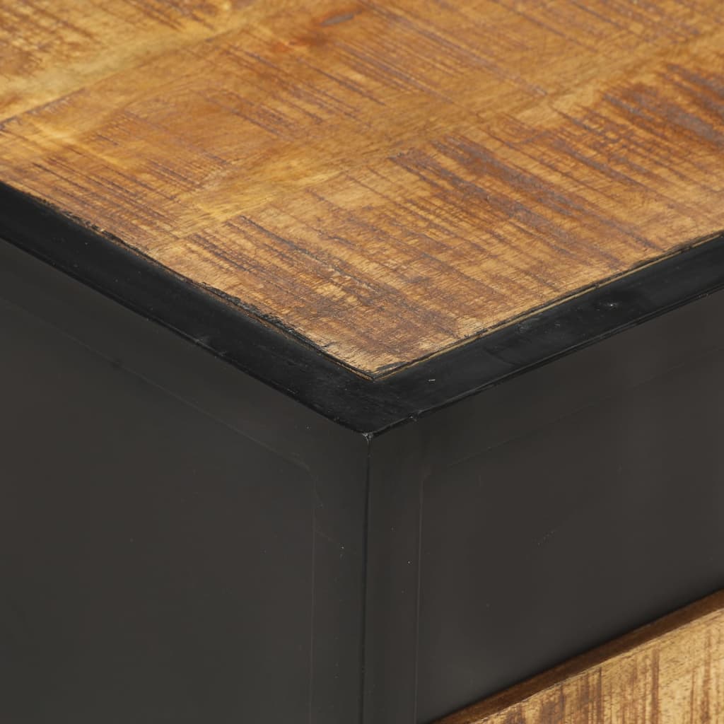 Nachttisch 40x40x35 cm Raues Mangoholz - Pazzar.ch