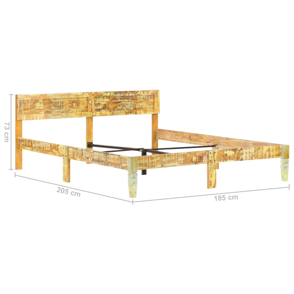 Massivholzbett Altholz 180x200 cm - Pazzar.ch