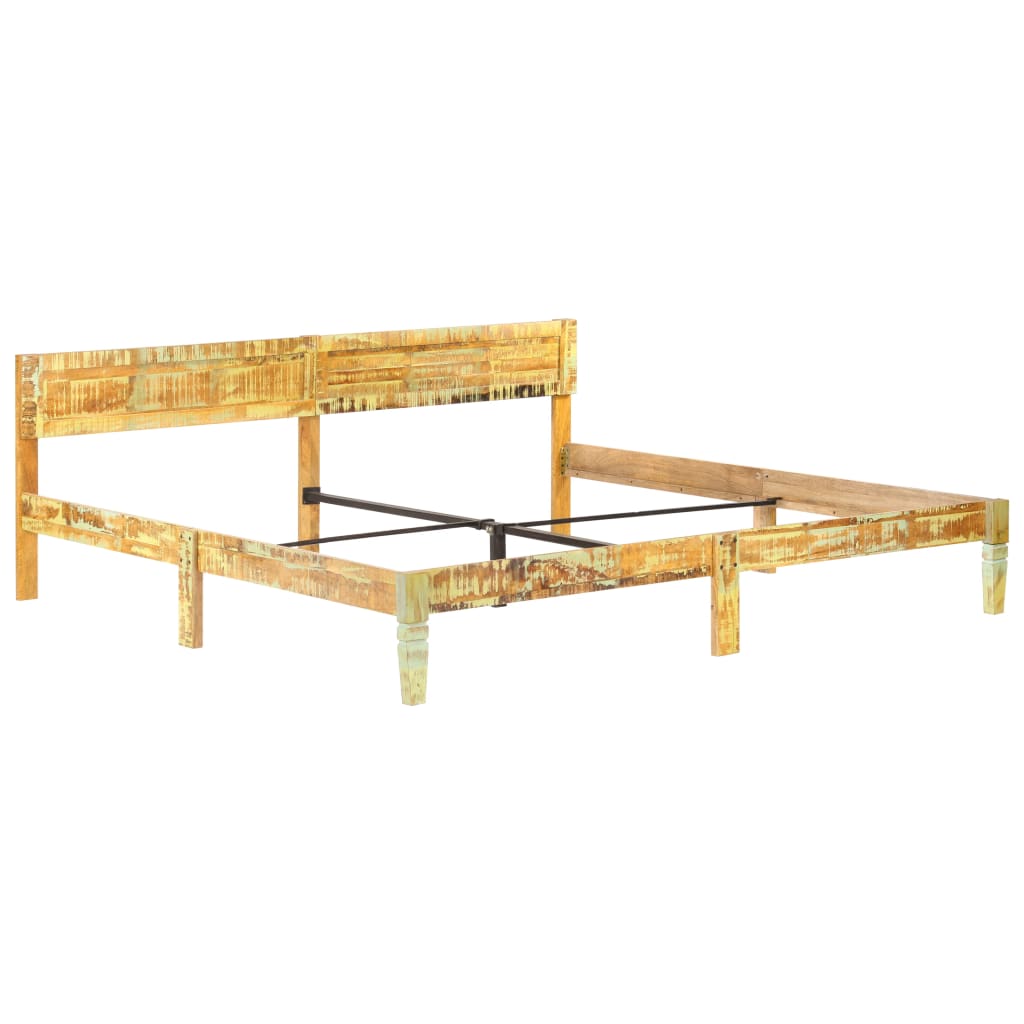 Massivholzbett Altholz 200x200 cm - Pazzar.ch
