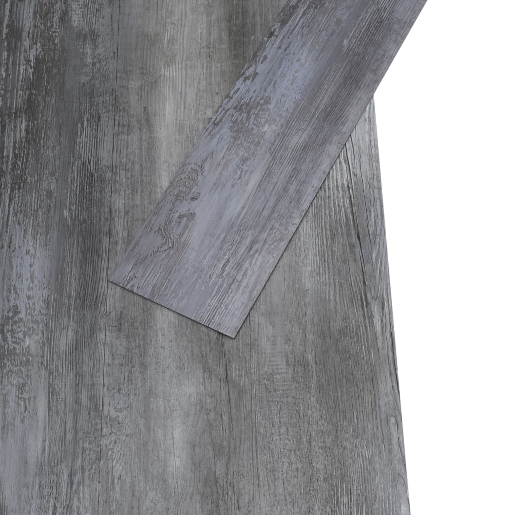 PVC-Fliesen 5,02 m² 2 mm Selbstklebend Glänzend Grau - Pazzar.ch