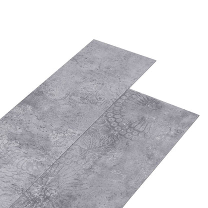 PVC-Fliesen 4,46 m² 3 mm Selbstklebend Zementgrau - Pazzar.ch