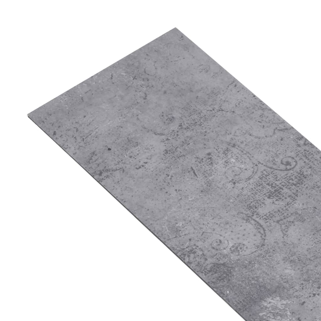 PVC-Fliesen 4,46 m² 3 mm Selbstklebend Zementgrau - Pazzar.ch