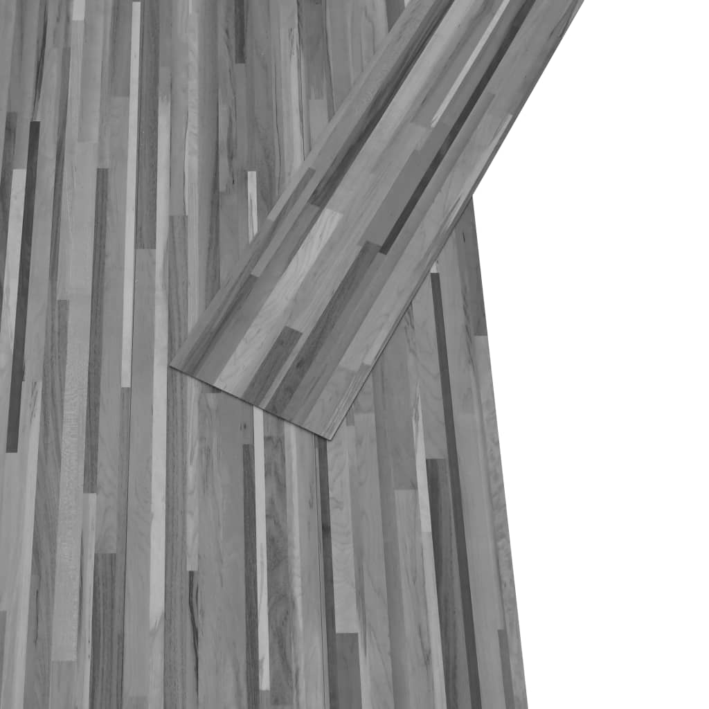 PVC-Fliesen 4,46 m² 3 mm Selbstklebend Gestreift Grau - Pazzar.ch