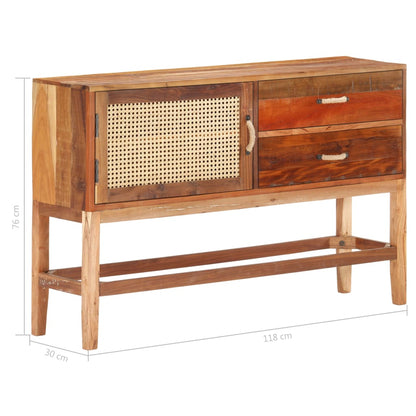 Sideboard 118x30x76 cm Altholz Massiv - Pazzar.ch