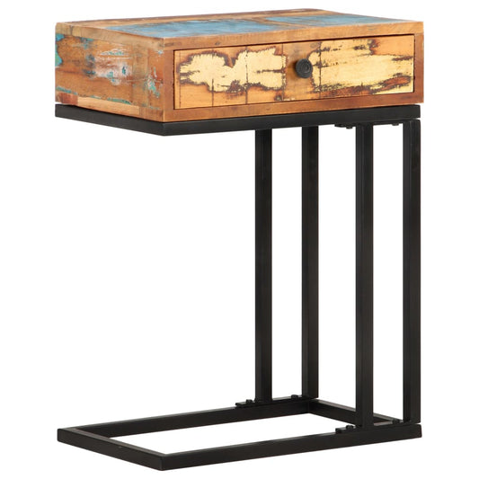 Beistelltisch U-Form 45x30x61 cm Recyceltes Massivholz - Pazzar.ch