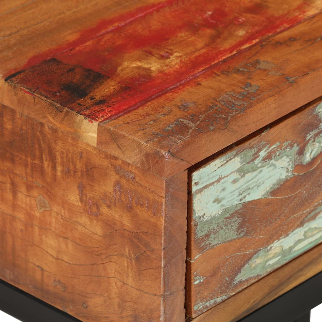 Beistelltisch U-Form 45x30x61 cm Recyceltes Massivholz - Pazzar.ch