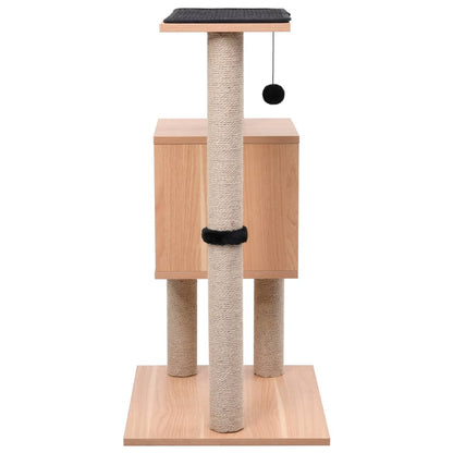 Katzen-Kratzbaum mit Sisal-Kratzmatte 82 cm - Pazzar.ch