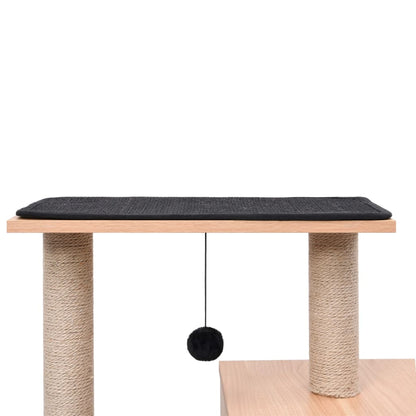 Katzen-Kratzbaum mit Sisal-Kratzmatte 82 cm - Pazzar.ch