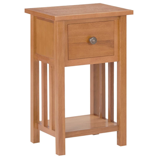 Zeitungstisch mit Schublade 35x27x55 cm Massivholz Eiche - Pazzar.ch