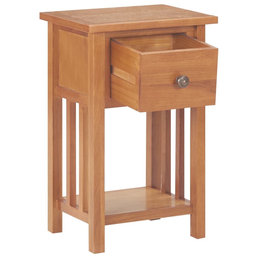 Zeitungstisch mit Schublade 35x27x55 cm Massivholz Eiche - Pazzar.ch