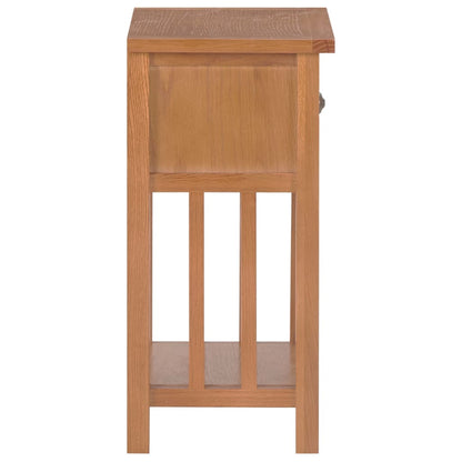 Zeitungstisch mit Schublade 35x27x55 cm Massivholz Eiche - Pazzar.ch