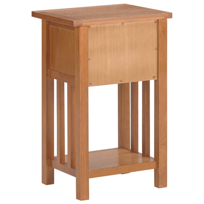 Zeitungstisch mit Schublade 35x27x55 cm Massivholz Eiche - Pazzar.ch