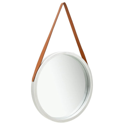 Wandspiegel mit Gürtel 50 cm Silbern - Pazzar.ch