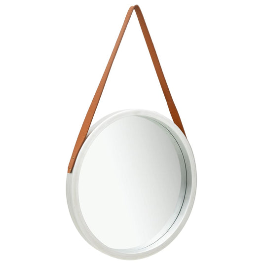 Wandspiegel mit Gürtel 50 cm Silbern - Pazzar.ch