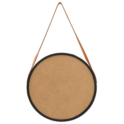Wandspiegel mit Gürtel 50 cm Schwarz - Pazzar.ch