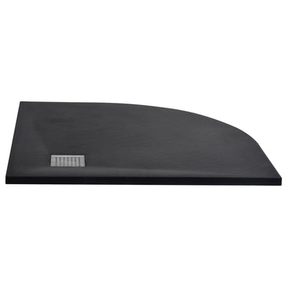 Duschtasse SMC Schwarz 90x90 cm - Pazzar.ch