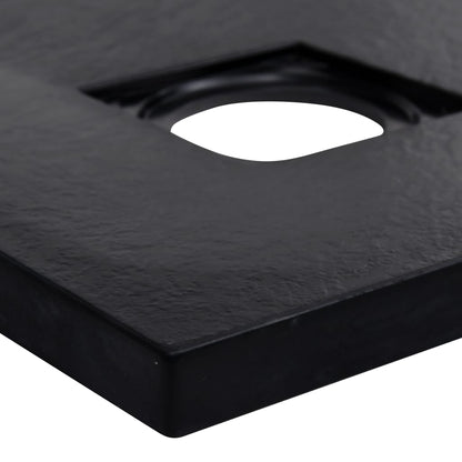 Duschtasse SMC Schwarz 90x90 cm - Pazzar.ch