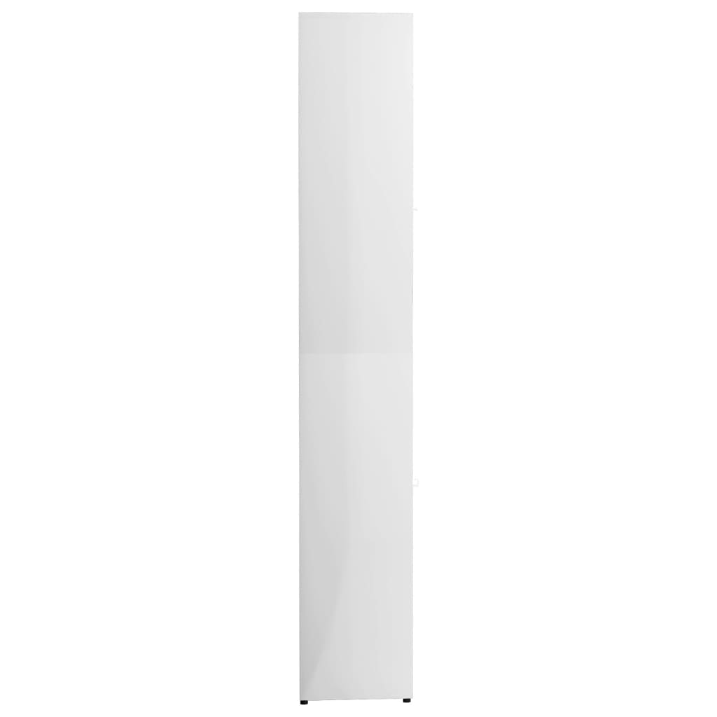 Badezimmerschrank Hochglanz-Weiß 30x30x183,5 cm Holzwerkstoff - Pazzar.ch