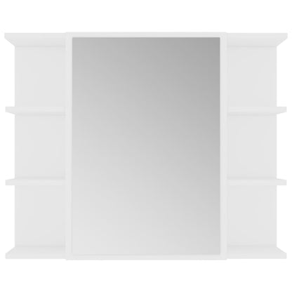 Bad-Spiegelschrank Weiß 80x20,5x64 cm Holzwerkstoff - Pazzar.ch