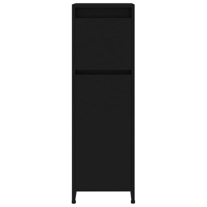 Badezimmerschrank Schwarz 30x30x95 cm Holzwerkstoff - Pazzar.ch