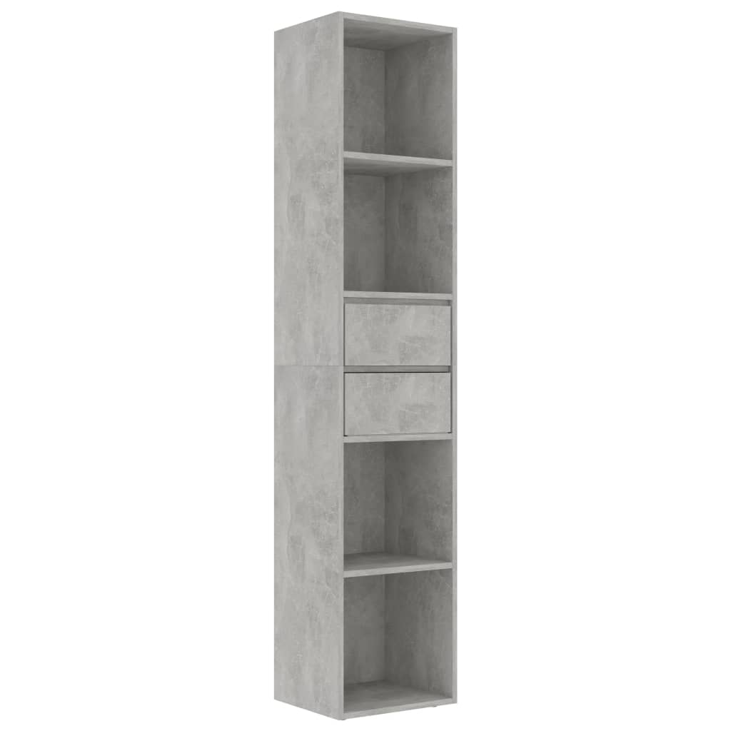 Bücherregal Betongrau 36x30x171 cm Holzwerkstoff - Pazzar.ch