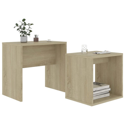 Couchtisch-Set Sonoma-Eiche 48 x 30 x 45 cm Holzwerkstoff - Pazzar.ch