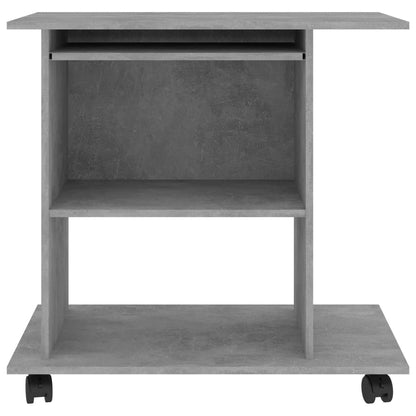 Schreibtisch Betongrau 80x50x75 cm Holzwerkstoff - Pazzar.ch