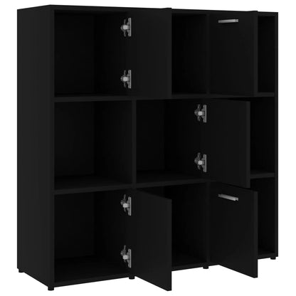Bücherregal Schwarz 90x30x90 cm Holzwerkstoff - Pazzar.ch